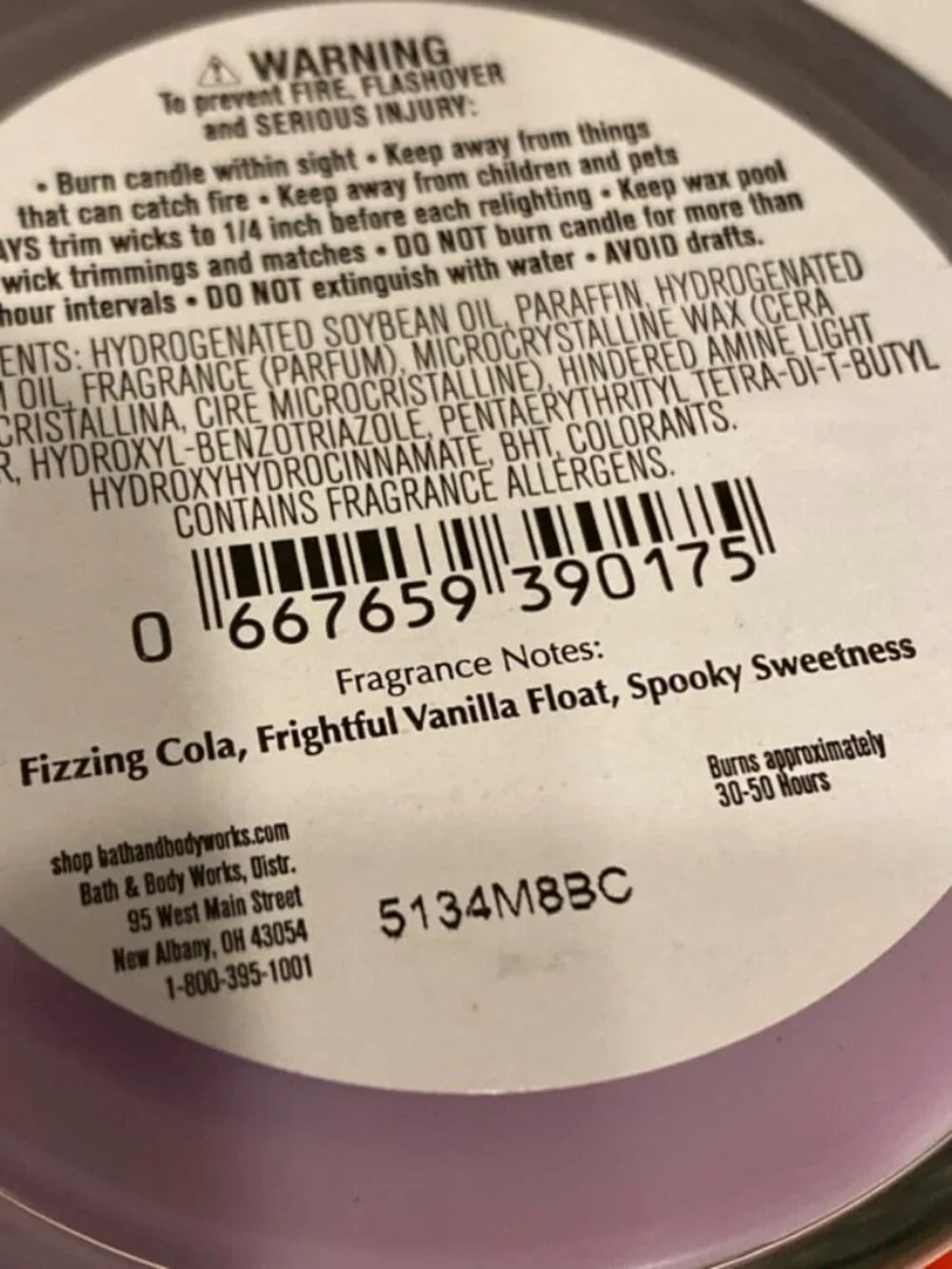 “I Scream Float” Bath & Body Works Halloween New Single Wick Candle
